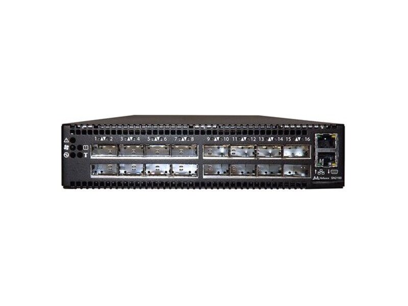 MSN2201-CB2FC  Коммутатор Nvidia Spectrum based 1GBase-T/ 100GbE 1U Open Ethernet switch with Cumulus Linux, 48 RJ45 ports and 4 QSFP28 ports, Dual Power Supply(AC), x86 CPU, short depth, P2C airflow, 4-post Rail kit.