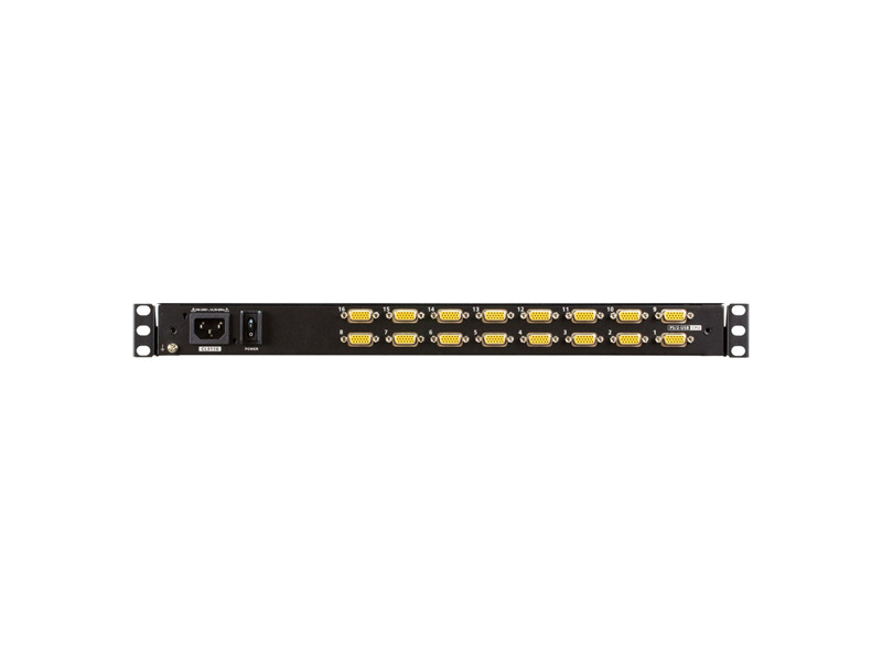 CL3116NX-ATA-RG  KVM-переключатель ATEN 18.5'' 16-Port PS/ 2-USB VGA Single Rail WideScreen LCD KVM Switch 1