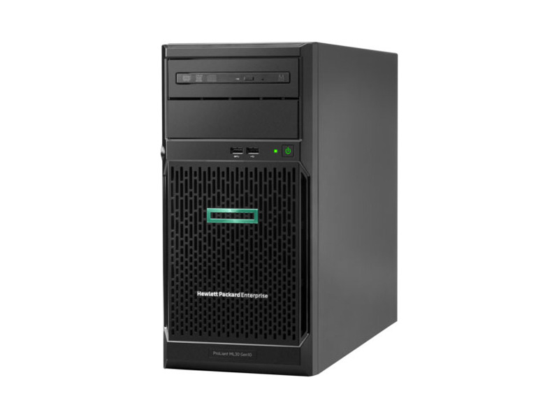 P16930-421  Сервер HPE ProLiant ML30 Gen10 E-2224 Hot Plug Tower(4U)/ Xeon4C 3.4GHz(8MB)/ 1x16GB2UD 2666/ S100i(ZM/ RAID 0/ 1/ 10/ 5)/ noHDD(8)SFF/ noDVD/ iLOstd(no port)/ 1NHPFan/ PCIfan-baffle/ 2x1GbEth/ 1x500W(2up)
