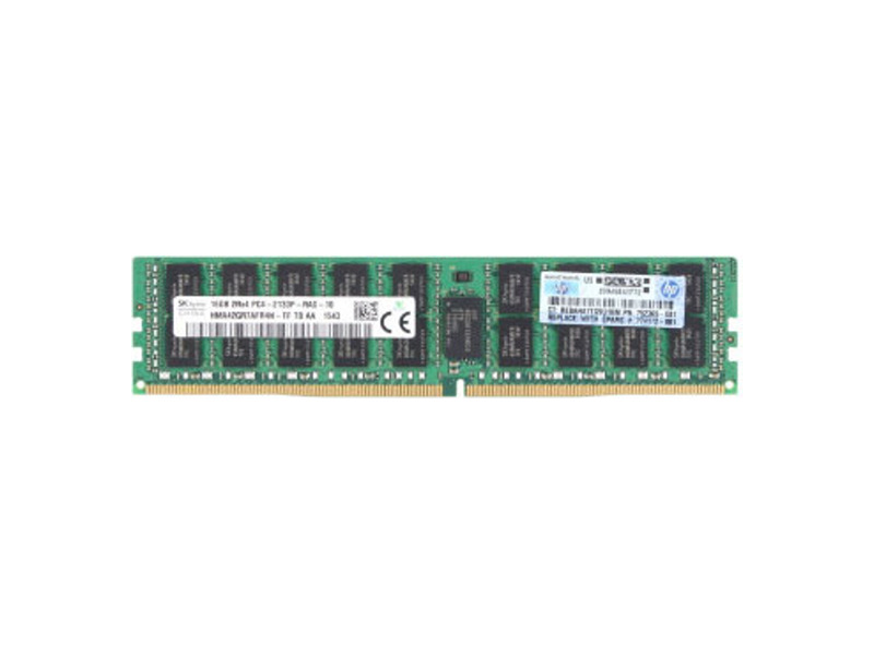 774172-001B  Модуль памяти HPE 16GB PC4-2133P-R (DDR4-2133) Dual-Rank x4 Registered memory fo Gen9, E5-2600v3 series, analog 774172-001, Replacement for 726719-B21, 752369-081