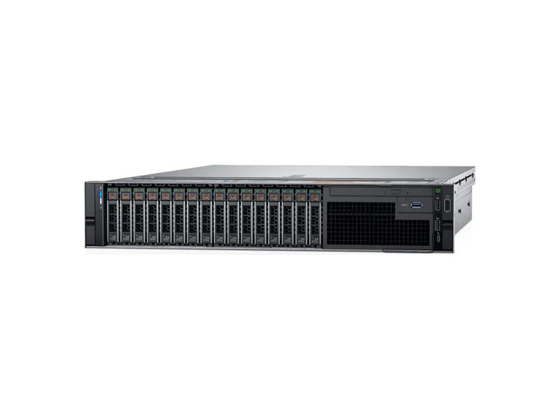 PER740RU1-11  Сервер Dell PowerEdge R740 2x6226R 24x16Gb x8 8x8Tb 7.2K 3.5'' NLSAS H730p+ LP iD9En 5720 4P 2x1100W 3Y PNBD Rails CMA Conf 1 (PER740RU1-11)