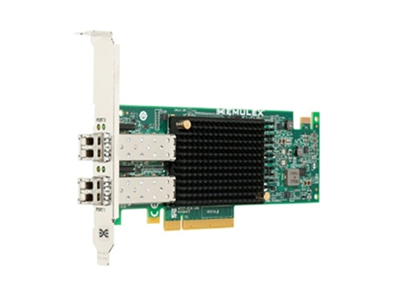 540-BDHR  Адаптер DELL Emulex LPe31002 Dual Port 16GbE Fibre Channel HBA, PCIe Full Height, Customer Kit, V2 (including FC16 trancievers)