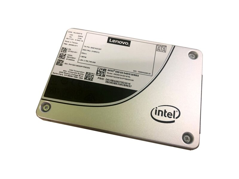 4XB7A13634  Жесткий диск Lenovo SSD ThinkSystem 480GB 2.5'' Intel S4610 Mainstream SATA6G Hot Swap