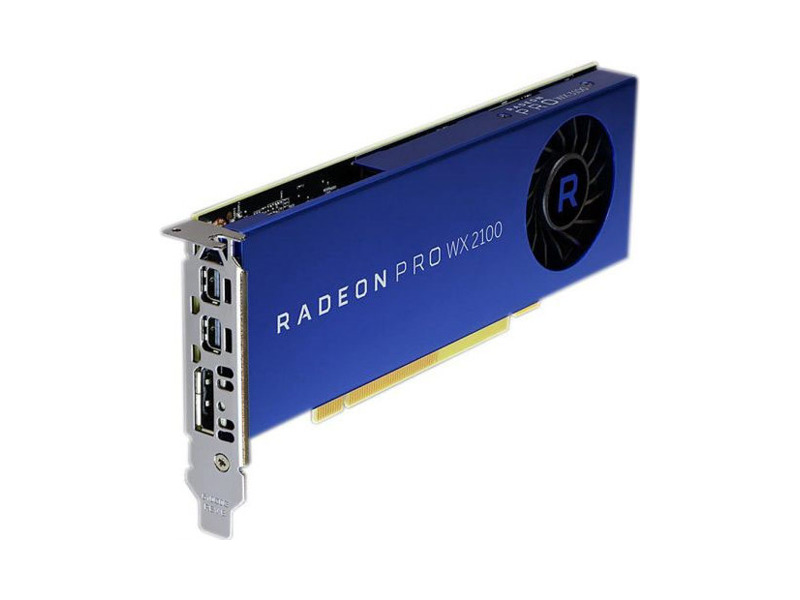 490-BDZR  Видеокарта Dell 2GB AMD Radeon Pro WX 2100, DP. 2 mDP, (Precision)(Customer KIT) 2