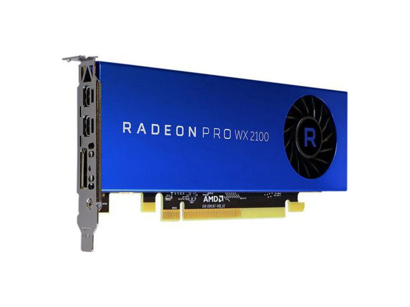 490-BDZR  Видеокарта Dell 2GB AMD Radeon Pro WX 2100, DP. 2 mDP, (Precision)(Customer KIT)