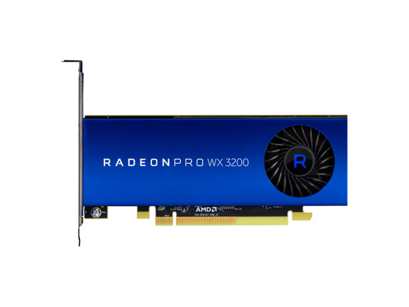 490-BFQR  Видеокарта Dell 4GB AMD Radeon Pro WX3200 (4 mDP) FH 1