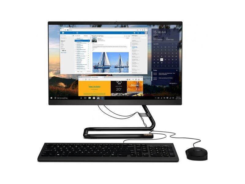 F0FQ001FRK  Моноблок Lenovo IdeaCentre AIO 3 22IIL5 21.5'' IPS 1920x1080, Core i3-1005G1 1.20GHz, 8GB DDR4, Intel UHD Graphics, SSD 128GB, HDD 1T, DOS 4