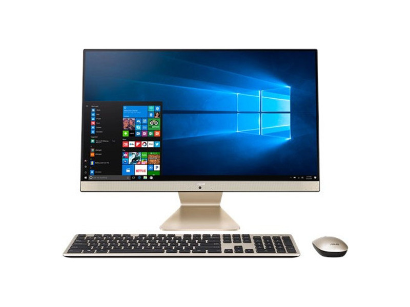 90PT0292-M08230  Моноблок ASUS V241FAK-BA188T 23.8'' FHD non-touch non-Glare i3-8145U/ 8Gb/ 1Tb/ Zen Plastic Golden Wired Keyboard+ Wireless Mouse/ Windows 10 Home/ Black