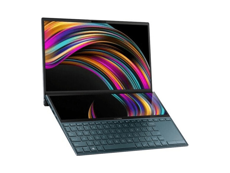 90NB0P61-M01510  Ноутбук Asus ZenBook Duo UX481FL-BM024TS Intel Core i5-10210U/ 16Gb DDR4/ 512GB SSD/ 14, 0''FHD IPS 1920х1080/ ScreenPad Plus 12, 6” FHD Touch/ NV MX250 2Gb/ Windows 10 Home / 1.5Kg/ Blue