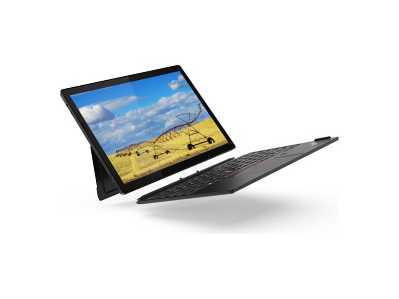 20UW0004RT  Ноутбук Lenovo ThinkPad X12 Detachable G1 T Core i5-1130G7/ 8Gb/ SSD256Gb/ Intel Iris Xe graphics/ 12.3''/ IPS/ Touch/ FHD+ (1920x1280)/ Windows 10/ 4G Professional 64/ black/ WiFi/ BT/ Cam 2