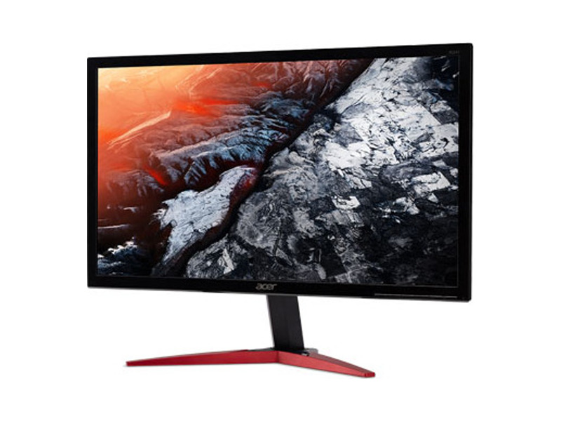 UM.UX1EE.S01  Монитор Acer 23.6'' KG241QSbiip (16:9)/ TN+Film(LED)/ 1920x1080/ 144Hz (165Hz Overclock)/ 1ms (G2G), 0.5ms (min)ms/ 300nits/ 1000:1/ 2xHDMI(2.0)+DP(1.2)/ HDMI FreeSync/ Black with red stripes on footstand