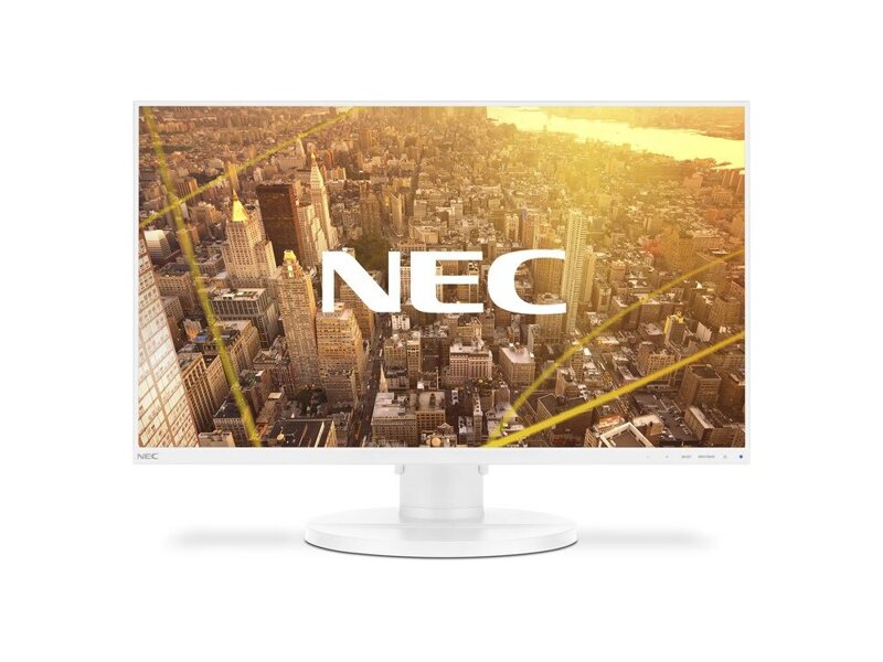60004633  Монитор NEC 27'' MultiSync E271N White LCD LED IPS, 16:9, 1920x1080, 6ms, 250cd/ m2, 1000:1, 178/ 178, D-Sub, DP, HDMI, HAS 130mm, Swivel, Tilt, Pivot, Speakers 1Wx2, 3-sided narrow
