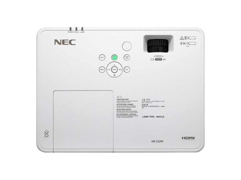 MC332W  Проектор NEC MC332W 3LCD, WXGA (1280 x 800), 3300Lm, 16:10, 16000:1, 2хHDMI, 3, 1 kg NEW 2