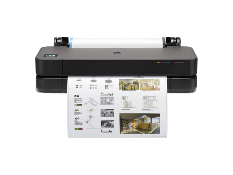 5HB07A#B19  Плоттер HP DesignJet T230 (24'', 4color, 2400x1200dpi, 516Mb, 35spp (A1), USB / GigEth / Wi-Fi, rollfeed, sheetfeed, autocutter)