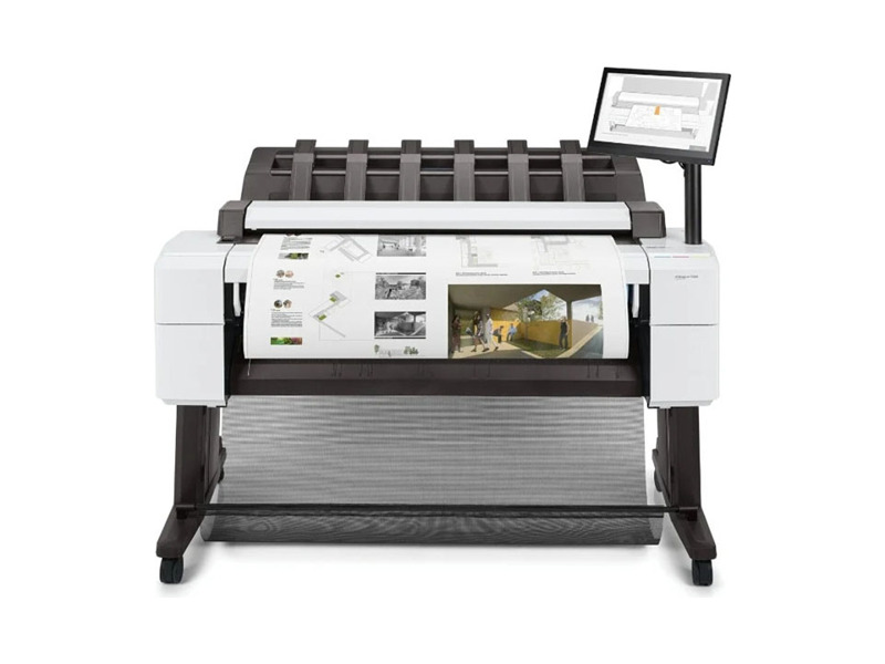 3EK15A#B19  МФУ HP DesignJet T2600dr PS MFP (p/ s/ c, 36'', 2400x1200dpi, 3A1ppm, 128GB, HDD500GB, 2rollfeed, autocutter, output tray, stand, Scanner 36'', 600dpi, 15, 6'' touch display, extUSB, GigEth, repl. L2Y26A)