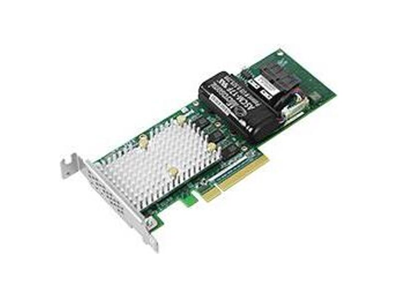 2299800-R  Adaptec SmartRAID 3162-8i SGL 8 int ports 2xSFF8643 PCI Express 3.0 x8 SAS/ SATA 12G RAID 0, 1, 5, 6, 50, 60, 1 ADM, 10 ADM 2G