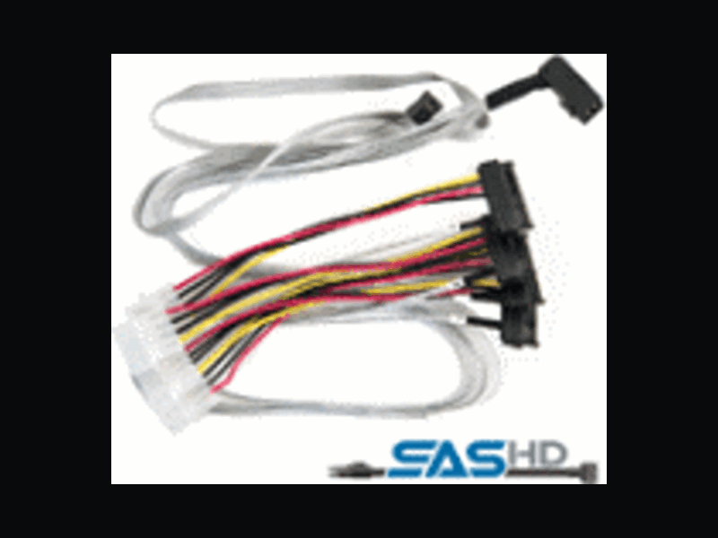 2279600-R  Кабель Adaptec ACK-I-rA-HDmSAS-4SAS-SB-0.8M, 0.8 metre cable, SFF8643 to 4*SFF8482+SideBand, internal “right angle” mini SAS