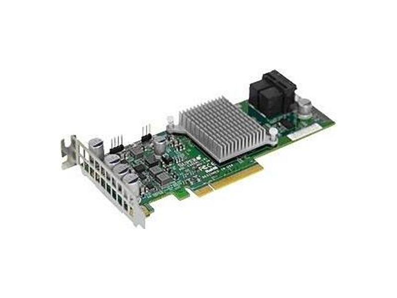AOC-S3008L-L8E  Supermicro AOC-S3008L-L8e 8 int ports SAS HBA Adapter Card - 12Gb/ s per port, Broadcom SAS 3008 Controller, PCI-E 3.0 x8, Low-Profile, Supports up to 122 devices as HBA only, in IT Mode (JBOD)