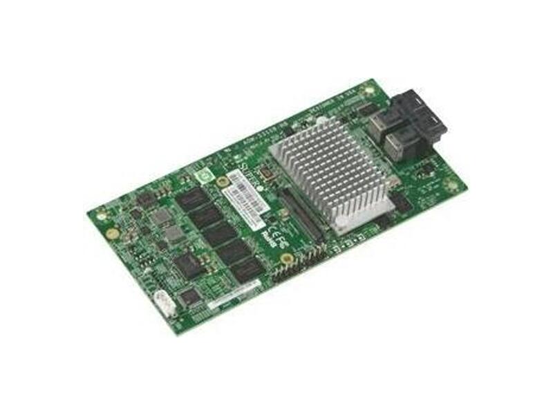 AOM-S3108M-H8  Supermicro AOM-S3108M-H8 SAS3108 8 int ports SAS 12G RAID 0, 1, 5, 6 10, 50, 60 2GB up to 16 devices