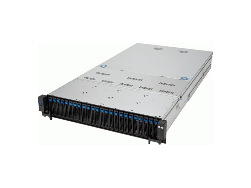 90SF02E1-M002L0  ASUS Server RS720A-E12-RS24U AMD EPYC 9004 dual-processor 2U server 24 DIMM, 24 NVMe, nine PCIe® 5.0 slots, two M.2, OCP 3.0, three dual-slot GPUs, and ASUS ASMB11-iKVM