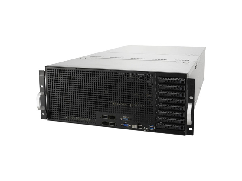 90SF00H1-M00080  ASUS Server ESC8000 G4, 4U, 2xLGA3647, C621, 24x DDR4, 8x 2.5'' HS HDD, 8x PCI-E x16, 2xGE, 1600W