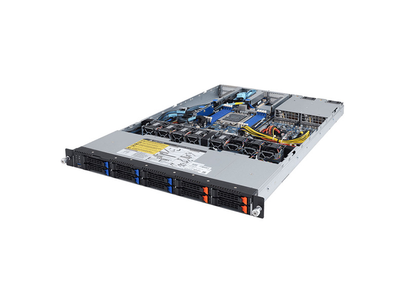6NR162Z11MR-00  Gigabyte Rack Server R162-Z11 Single AMD EPYC 7002 series, 3 x NVIDIA Tesla, 8 x DIMMs, 2 x 1Gb/ s LAN, 6 x 2.5'' SATA and 4 x 2.5 NVMe, Ultra-Fast M.2 with PCIe Gen3 x4, 3 x PCIe x16, 1 x OCP 2.0 Gen3 x16, 1200W 80 PLUS Platinum redundant PSU