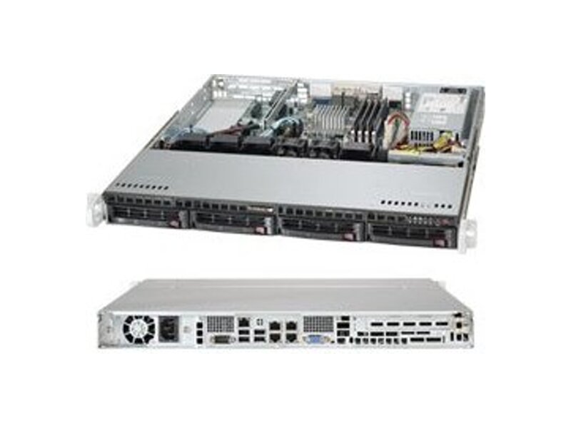 SYS-5018A-MLHN4  Supermicro SuperServer 1U 5018A-MLHN4 Atom processor C2550/ no DIMM(4)/ on board C2000 SoC/ no HDD(4)/ 4xGE/ 1xPCIEx8/ 1x200W