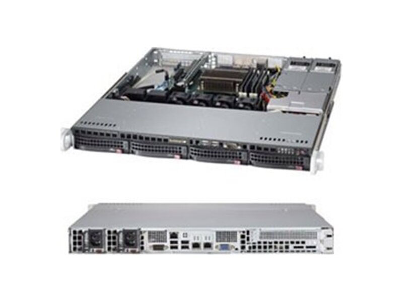 SYS-5018D-MTRF  Supermicro SuperServer 1U 5018D-MTRF no CPU(1) E3-1200v3/ v4, 4thGenCorei3, Pent, Cel/ no DIMM(4)/ on board C224 RAID 0/ 1/ 10/ 5/ no HDD(4)/ 2xGE/ 1xPCIEx8/ 2xR400W 1