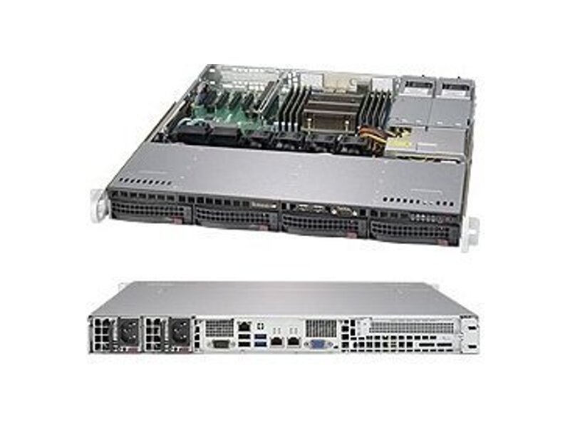 SYS-5018R-M  Supermicro SuperServer 1U 5018R-M no CPU(1) E5-2600/ 1600v3/ v4/ no DIMM(8)/ on board C612 RAID 0/ 1/ 10/ no HDD(4)/ 2xGE/ 1xPCIEx16/ 1x350W 1