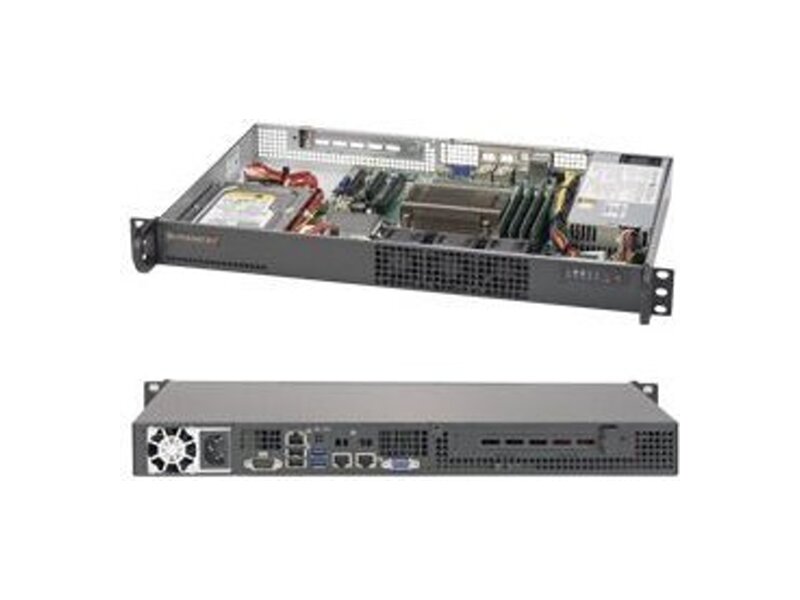 SYS-5019S-L  Supermicro SuperServer 1U 5019S-L no CPU(1) E3-1200v6/ v5, 7th/ 6thGenCorei3/ no DIMM(4)/ on board С232 RAID 0/ 1/ 5/ 10/ no FixedHDD(1)/ 2xGE/ 1xAOCPCIEx8/ 1x200W 1