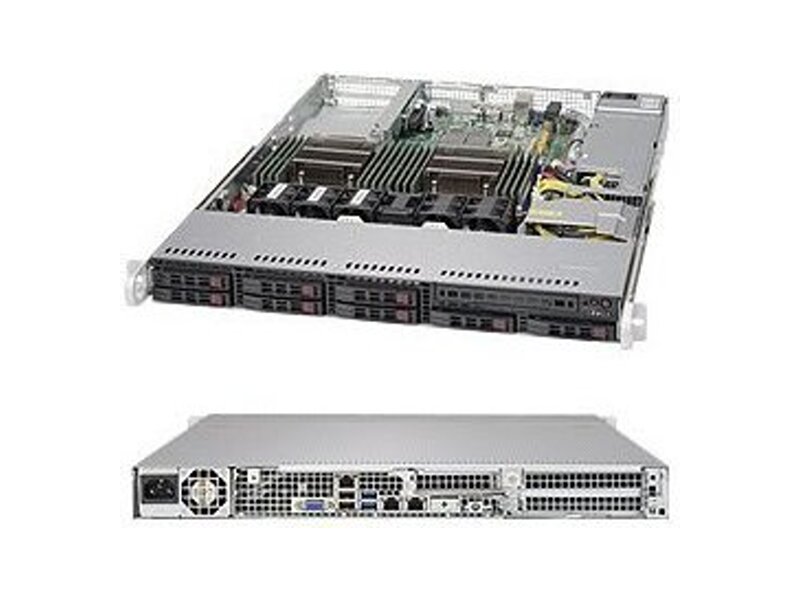 SYS-1028R-TDW  Supermicro SuperServer 1U 1028R-TDW no CPU(2) E5-2600v3/ v4/ no DIMM(16)/ on board C612 RAID 0/ 1/ 5/ 10/ no HDD(8)/ 2xGE/ 2xPCIEx16, 1xPCIEx8/ 1x600W