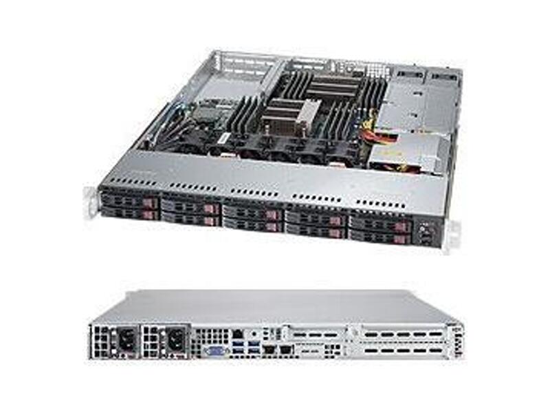 SYS-1028R-WTNRT  Supermicro Superserver 1U 1028R-WTNRT no CPU(2) E5-2600v3/ v4/ no DIMM(16)/ on board C612 RAID 0/ 1/ 5/ 10/ no HDD(10)/ 2x10GE/ 2xPCIEx16/ 2x700W