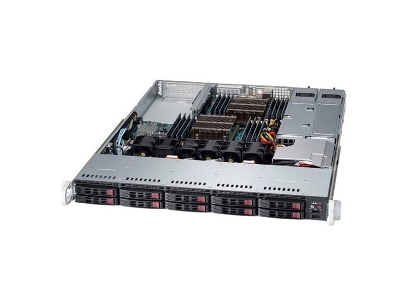 SYS-1028R-WTR  Supermicro SuperServer 1U 1028R-WTR no CPU(2) E5-2600v3/ v4/ no DIMM(16)/ on board C612 RAID 0/ 1/ 5/ 10/ no HDD(10)/ 2xGE/ 2xPCIEx16, 1xPCIEx8/ 2x750W