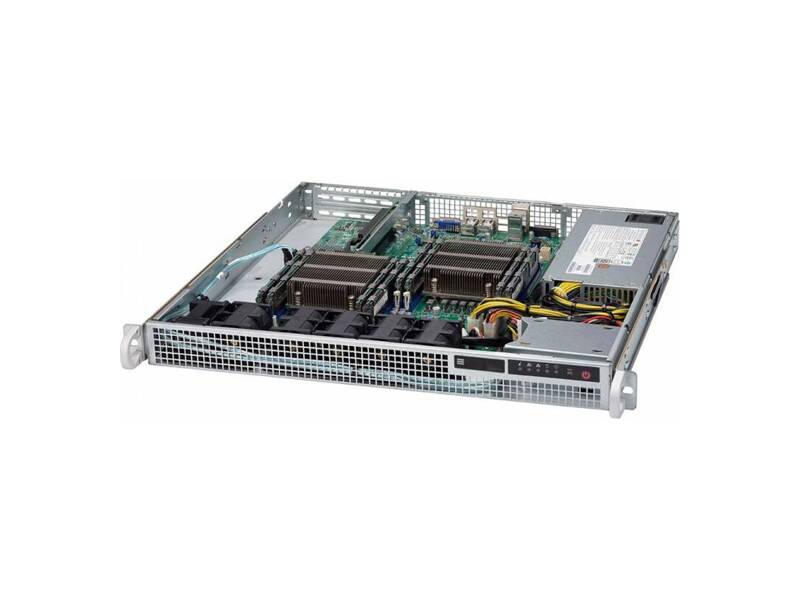 SYS-6018R-MD  Supermicro SuperServer 1U 6018R-MD no CPU(2) E5-2600/ no DIMM(8)/ on board C612 SATA3 RAID 0/ 1/ 2x2.5'' or 1x3.5'' Fixed/ 2xGE/ 1xPCIEx8/ 1x500W