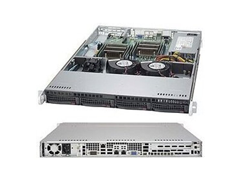 SYS-6018R-TD  Supermicro SuperServer 1U 6018R-TD no CPU(2) E5-2600v3/ v4/ no DIMM(8)/ on board C612 RAID 0/ 1/ 5/ 10/ no HDD(4)/ 2xGE/ 1xPCIEx8/ 1x480W 1