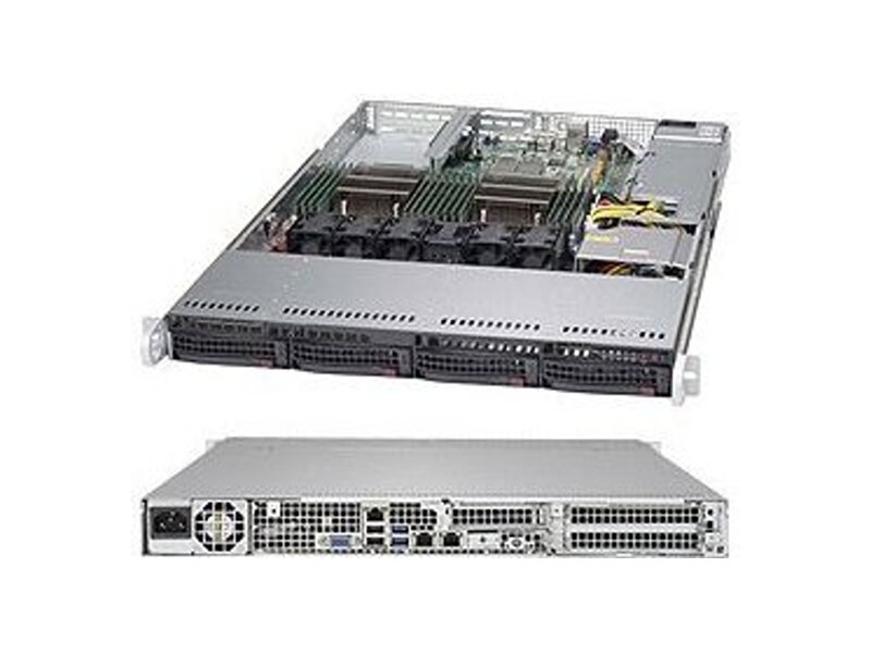 SYS-6018R-TDW  Supermicro SuperServer 1U 6018R-TDW no CPU(2) E5-2600v3/ v4/ no DIMM(16)/ on board C612 RAID 0/ 1/ 5/ 10/ no HDD(4)/ 2xGE/ 2xPCIEx16, 1xPCIEx8/ 1x600W