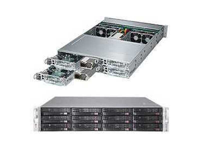 SYS-6028TP-HTTR  Supermicro SuperServer 2U 6028TP-HTTR, Dual Skt, 16x DIMM, on board C612, SATA3 RAID 0, 1, 10, 3x 3.5'' Hot-swap SATA, Dual port 10GBase-T, 1x PCIE 3.0 x16 LP; 1x ''0 slot'' (x16), R2000W