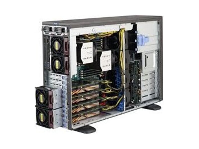 SYS-7048GR-TR  Supermicro SuperWorkstation 4U 7048GR-TR no CPU(2) E5-2600v4/ v3/ no DIMM(16)/ on board C612 SATA3(6G) RAID 0/ 1/ 5/ 10/ no HDD(8HS)/ 2xGE/ 4xPCIEx16, 2xPCIEx8, 2xPCIE2.0x4(in x8)/ 2xR2000W