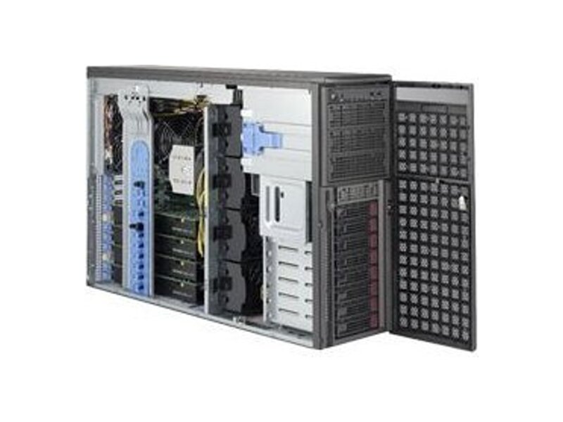 SYS-7049GP-TRT  Supermicro SuperWorkstation 4U 7049GP-TRT no CPU(2) Scalable/ TDP 70-205W/ no DIMM(16)/ on board C621 SATA3(6G) RAID 0/ 1/ 5/ 10/ no HDD(8)/ 2x10GE/ 6xPCIEx16, 1xPCIEx4, M.2 PCI-E 3.0 x4/ 2xR2200W