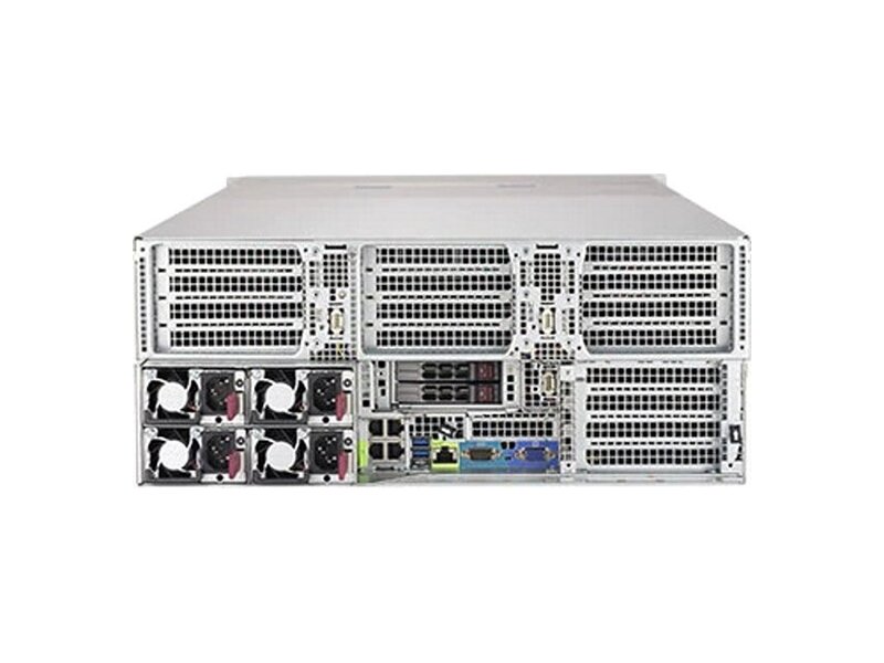 SYS-8049U-E1CR4T  Supermicro SuperServer 4U SYS-8049U-E1CR4T 4xLGA3647 (up to 205W), iC621, 48xDDR4, up to 24x3.5 HDD, 4x10GbE, 4x1600W, 6x PCIEx16, 10x PCIEx8, up to 6 double GPU (X11QPH+) 1