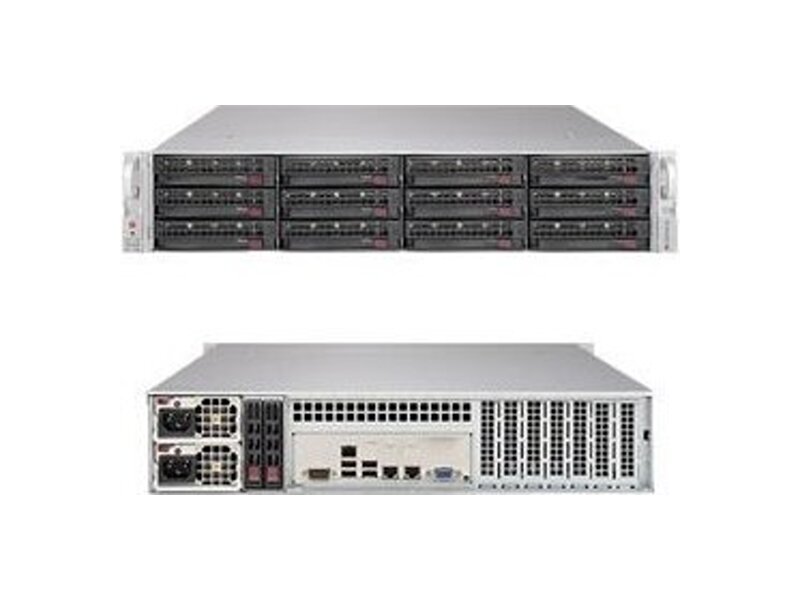 SSG-6029P-E1CR16T  Supermicro SuperStorage Server 2U 6029P-E1CR16T no CPU(2) Scalable/ TDP 70-205W/ no DIMM(16)/ on board C624 SAS3(3108) RAID 0/ 1/ 5/ 6/ 10/ 50/ 60, SATA3 RAID 0/ 1/ 5/ 10/ no HDD(16), opt.2 NVMe M.2/ 2x10GE/ 3xPCIEx16, 4xPCIEx8/ 2x1600W