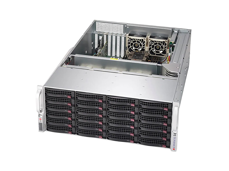 SSG-640P-E1CR24H  Supermicro SuperStorage 4U Server 640P-E1CR24H noCPU(2)3rd Gen Xeon Scalable