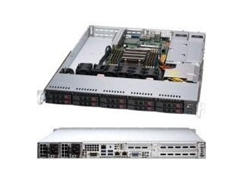 AS-1114S-WTRT  Supermicro A+ Server 1U 1114S-WTRT Single AMD EPYC 7002, 8 DIMMs, 2 PCIE 4.0 x16 (FHFL) slots, 1 PCI-E 4.0* x16 (LP) slot, 10 Hot-swap 2.5'' SATA3 drive bays, 2 SuperDOM, 500W RPSU