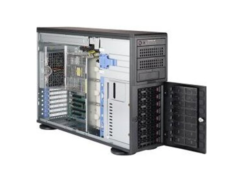 AS-4023S-TRT  Supermicro A+ Server 4U 4023S-TRT Dual AMD EPYC 7000-Series CPU/ no DIMM(16)/ 8x3.5'' SATA3 drive bays/ 2x10GE/ 2xPCIEx16, 3xPCIEx8/ 1280W