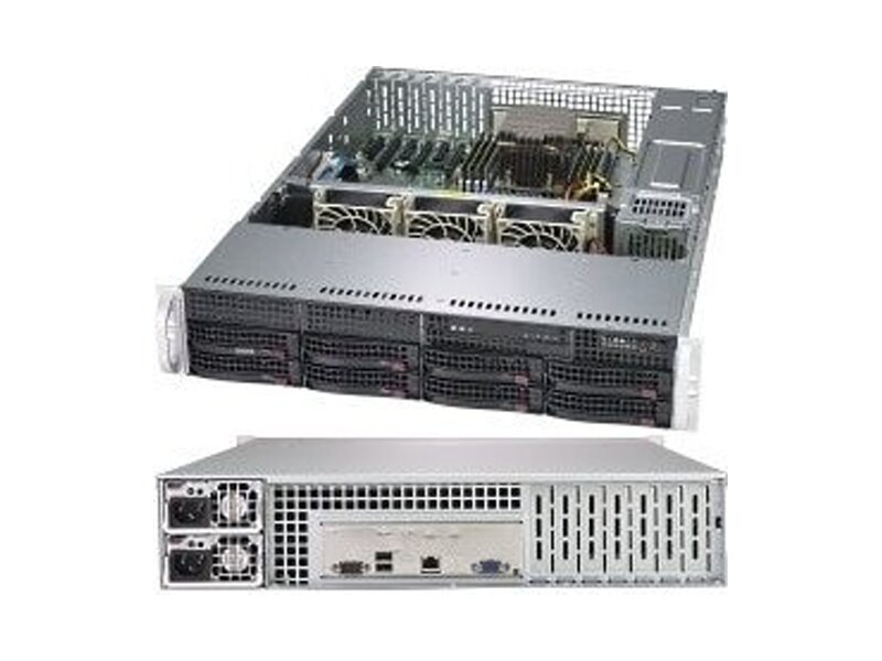 AS -2013S-C0R  Supermicro A+ Server 2U 2013S-C0R Single AMD EPYC, 8 DIMM, H11SSL-C, 2x 1GbE LAN, CSE-825TS-R740LPBP, R740W