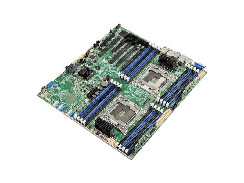 DBS2600CW2R  Intel Server Board S2600CW2R, Dual Socket Intel Xeon E5-2600 v3/ v4, 16 x DDR4 ECC RDIMM/ LRDIMM Up to 1TB, 2x 1GB LAN, 3xPCI-E x8+2xPCI-e x16+1xPCI-E x4, 10 SATA-3 Ports, 7 USB Ports, SSI EEB