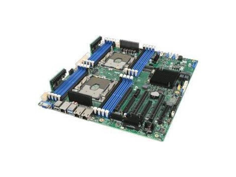 S2600STB  Intel Server Board S2600STB Dual Socket Intel Xeon SP (205 Wt) / 16 x DDR4 ECC RDIMM/ LRDIMM 2133/ 2400/ 2666 / 3 x PCI-E x16 + 3xPCI-E x8 / 2x 10GbE +Mgmt LAN / 10 x SATA3 Ports SW RAID 0/ 1/ 10 (5 optional) / 7 x USB ports / SSI EEB