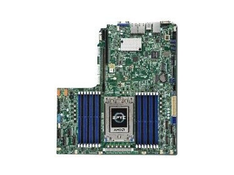 MBD-H11SSW-NT-O  Supermicro Server motherboard Single AMD EPYC™ 7000-Series/ Up to 2TB Registered ECC/ 1 PCI-E 3.0 x32, 1 PCI-E 3.0 x16/ 12 NVMe/ 2x 10GBase-T/ IPMI