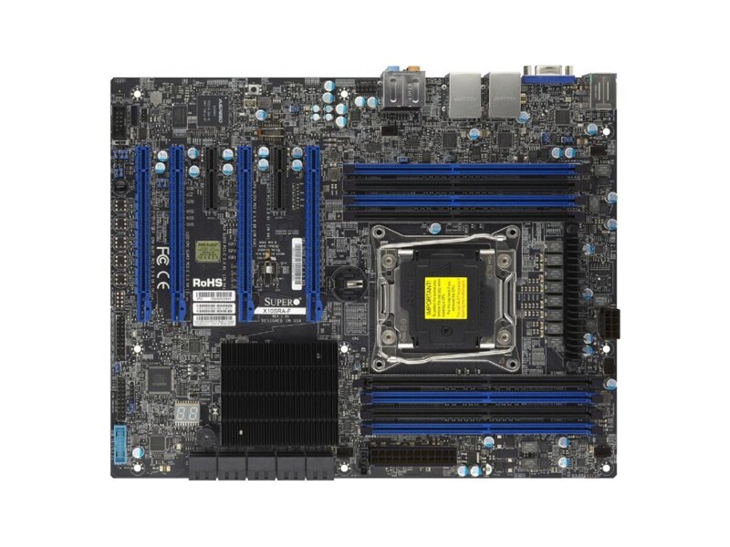 MBD-X10SRA-F  Supermicro Server motherboard MBD-X10SRA-F, Single socket, Intel C612, 8xDDR4, 10xSATA3 6G, 4xPCIe3.0/ 2xPCIe2.0, 2xGE i210AT, 7.1 HD audio, ATX