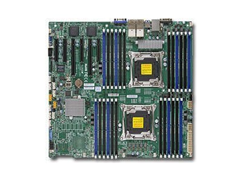 MBD-X10DRI-B  Supermicro Server motherboard MBD-X10DRI-B, Dual Socket, Intel C612, 16xDDR4, 10xSATA3 6G, 6xPCIe3.0, 2xGE i350, E-ATX